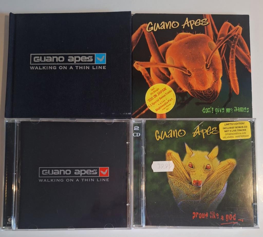 Guano apes cd collectie 4x orgineel, Verzenden, Zo goed als nieuw, Poprock