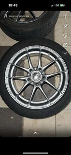 O.Z OZ Racing Leggera velgen set met banden 225/45/17, Ophalen of Verzenden, Gebruikt