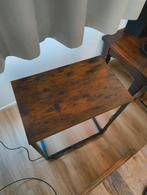 Bijzettafel met industrieel design - Hout en Metaal, Ophalen, Gebruikt