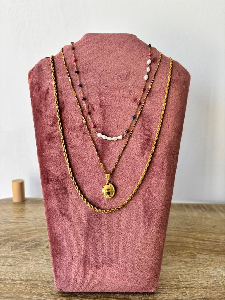 Sieradenstandaard roze fluweel Xenos, Sieraden, Tassen en Uiterlijk, Overige Accessoires, Ophalen of Verzenden, Zo goed als nieuw