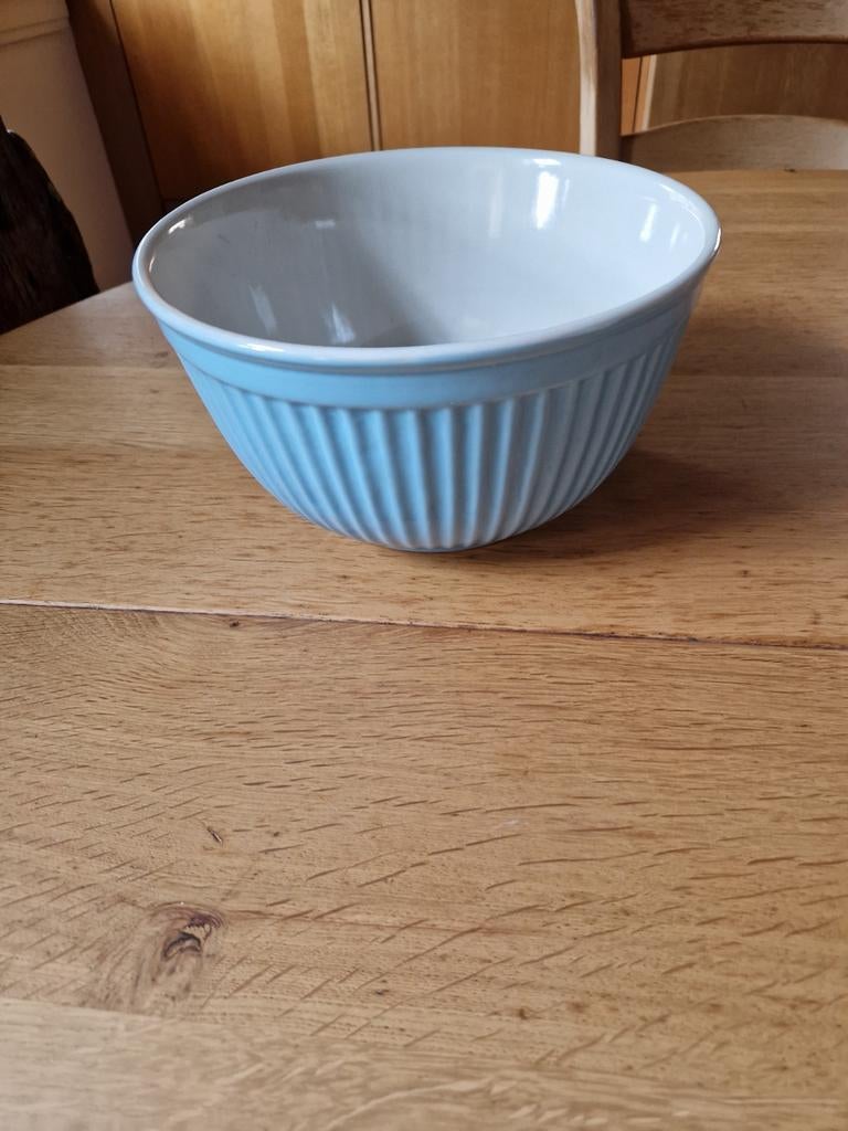 LICHTBLAUWE GROTE MOOIE KOM / SCHAAL UNION PACIFIC, Antiek en Kunst, Ophalen of Verzenden