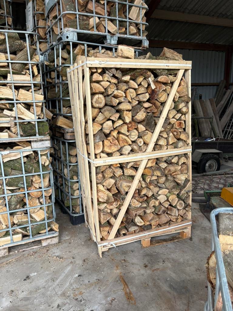 Haardhout te koop! Eiken en Beuken, Tuin en Terras, Haardhout, Minder dan 3 m³, Ophalen of Verzenden