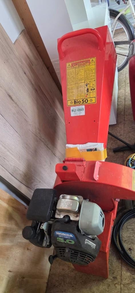 Krachtige Caravaggi Bio 50 Hakselaar – Honda 5.0 PK Motor, Tuin en Terras, Hakselaars, Gebruikt, Benzine, Ophalen of Verzenden