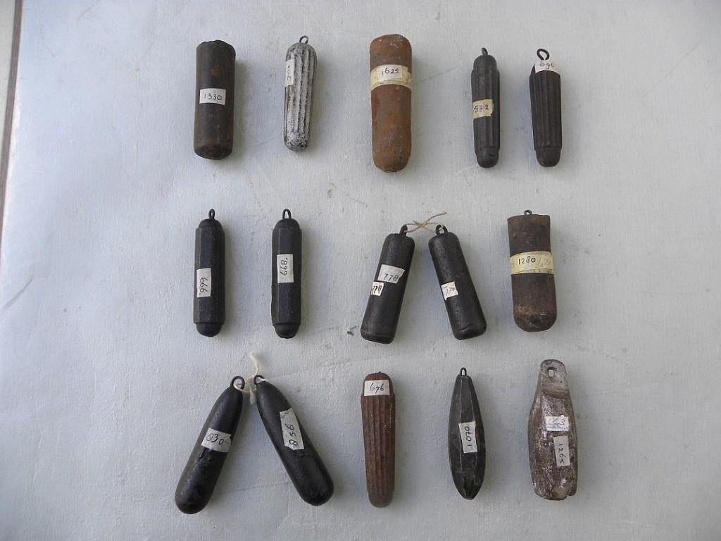 Schafer bak 4 metalen klokgewichten, Antiek en Kunst, Ophalen of Verzenden