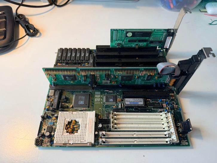 486 VLB board + I/O kaart DOS retro QDI SIS471, Computers en Software, Vintage Computers, Ophalen of Verzenden