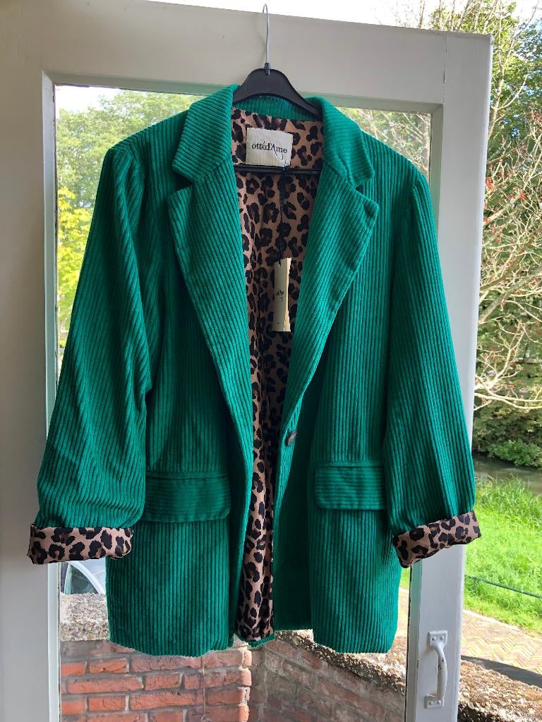 NIEUW Ottod'Ame Italy prachtige groene blazer It 44 NL 38, Maat 38/40 (M), Verzenden, Nieuw, Jasje
