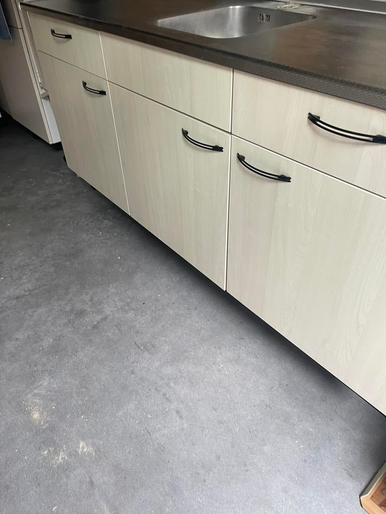 Keukenblokje bruynzeel, Ophalen, Zo goed als nieuw, Wit, Enkelwandige keuken
