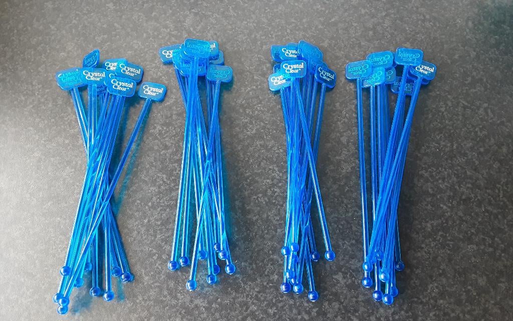 crystal clear roerstaafjes, stirrers, Ophalen of Verzenden, Nieuw, Gebruiksvoorwerp