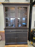 buffetkast met glazen deuren en lades, Ophalen, Gebruikt, Klassiek, Tijdloos, 25 tot 50 cm