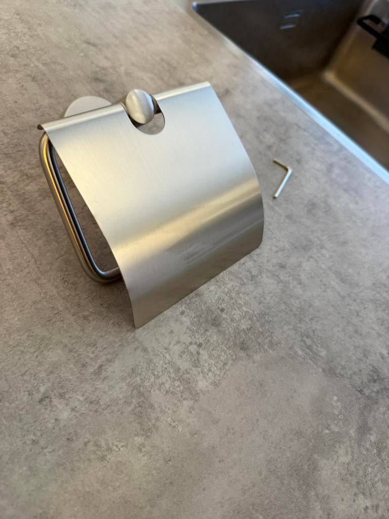 Rvs wcrol houder nieuw, Huis en Inrichting, Badkamer | Badtextiel en Accessoires, Ophalen of Verzenden, Nieuw, Overige typen