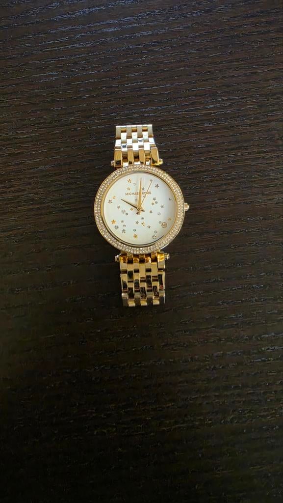 Michael Kors Darci Dames Horloge Goudkleurig MK3727, Sieraden, Tassen en Uiterlijk, Horloges | Dames, Overige merken, Staal, Polshorloge