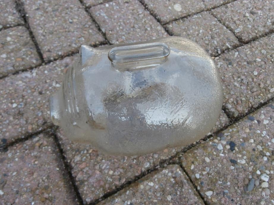Glazen spaar varkens snoet, Verzamelen, Ophalen of Verzenden, Zo goed als nieuw, Steen, Aardewerk of Keramiek, Dier