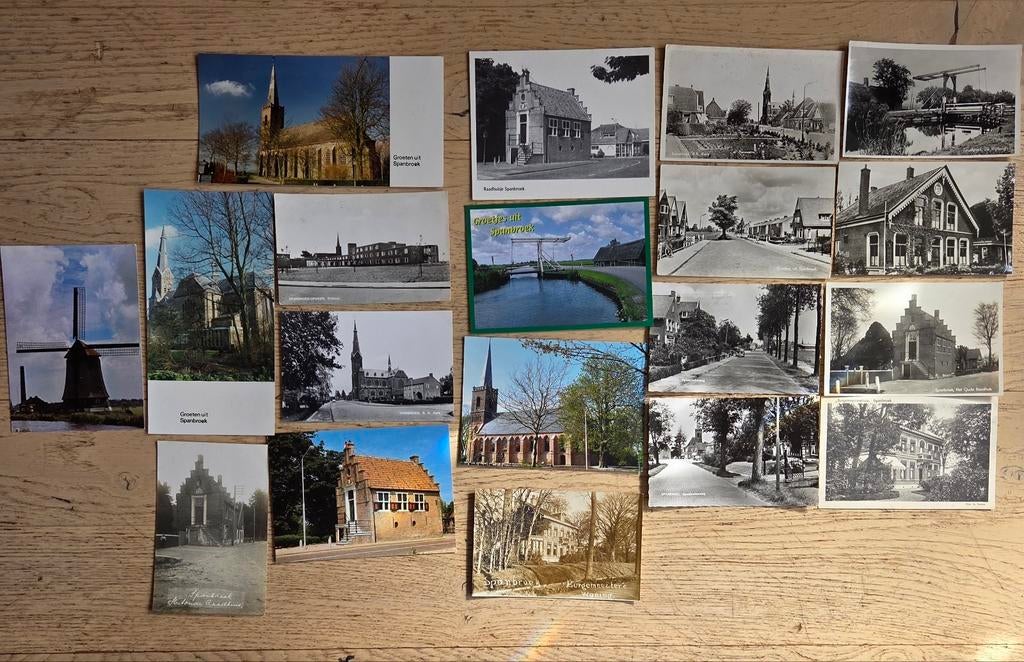 19 stuks  Spanbroek, Ophalen of Verzenden, Voor 1940, Zo goed als nieuw, Overige onderwerpen