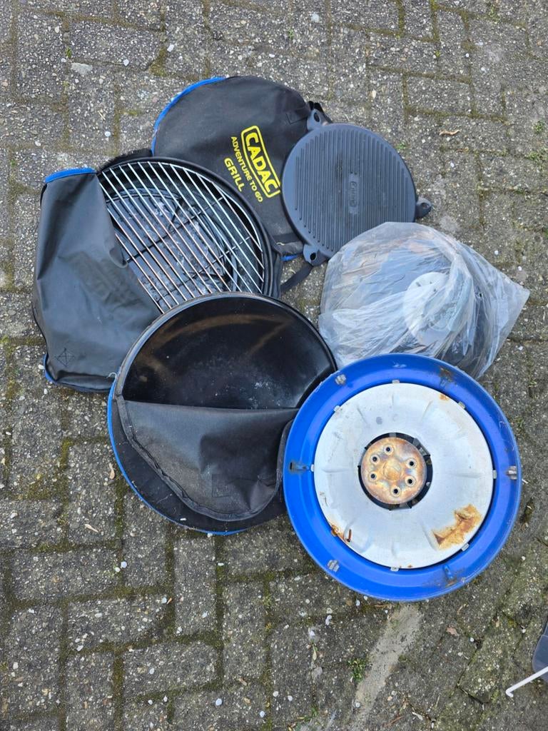 Cadac Eazi Chef set met skottelbraai, grillrooster en BBQ, Ophalen, Gebruikt
