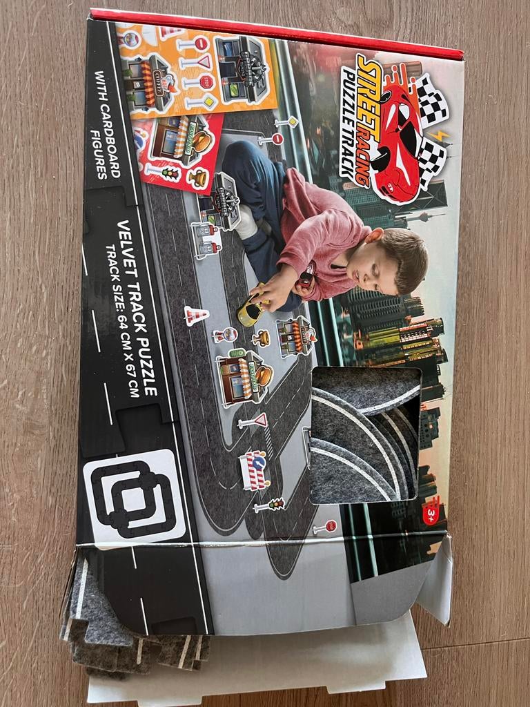 Racebaan Autoweg Puzzel & Play - Street Racing Track, Kinderen en Baby's, Speelgoed | Racebanen, Racebaan, Zelf te bouwen, Zo goed als nieuw