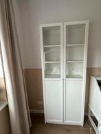 Witte Billy boekenkast met glazen deuren, Ophalen, 200 cm of meer, 50 tot 100 cm, Zo goed als nieuw