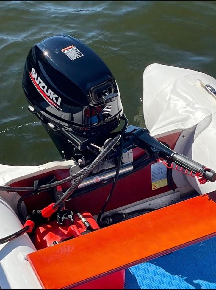 Suzumar rubberboot + Suzuki 9.9 pk (4-takt), Watersport en Boten, Rubberboten, Gebruikt, Overige merken, Aluminium, Minder dan 70 pk