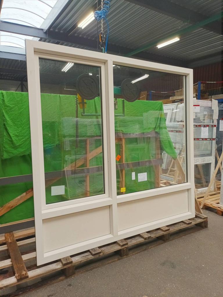 Kunststof kozijn  b239,6 x h226,7 cm -2395-, Niet ingevuld, Kunststof, Gebruikt, Niet ingevuld