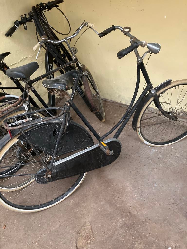 Gazelle omafiets uit de jaren '60 - Vintage fiets, Ophalen of Verzenden, Gebruikt, Terugtraprem