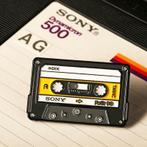 retro SONY Cassette Band Tape Vaporwave Enamel Pin, Ophalen of Verzenden, Overige typen