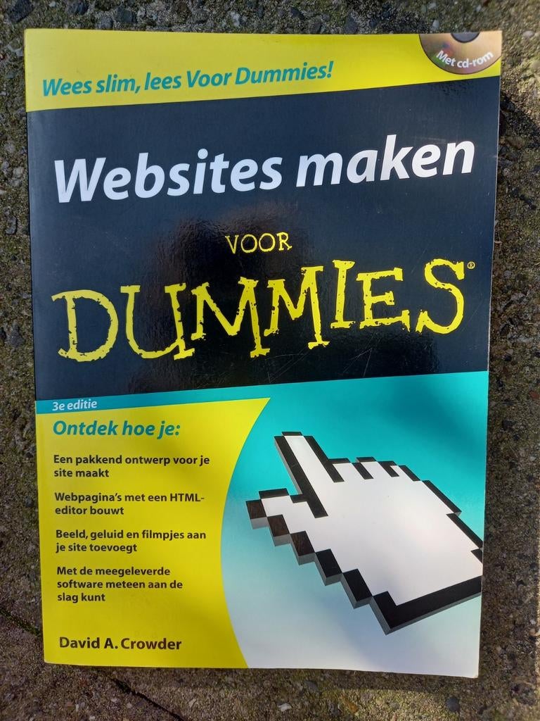 Websites maken voor Dummies - 3e editie (incl. CD-ROM), Boeken, Informatica en Computer, Ophalen of Verzenden, Gelezen, Internet of Webdesign