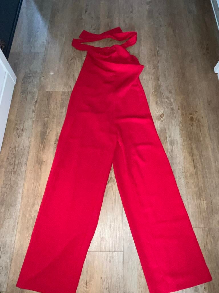 Rode jumpsuit, Kleding | Dames, Jumpsuits, Ophalen of Verzenden, Zo goed als nieuw, Maat 36 (S), Rood