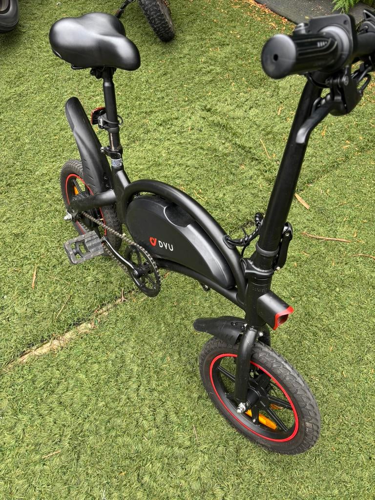 DYU D3F Elektrische Vouwfiets, Fietsen en Brommers, Fietsen | Vouwfietsen, Ophalen, Zo goed als nieuw
