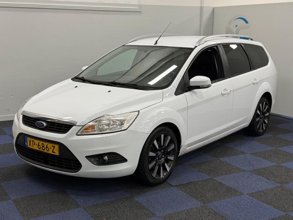 Ford Focus Wagon 1.8 Ghia Flexi Fuel / NIEUWE APK / NETTE AU, Euro 5, Gebruikt, 4 cilinders, Wit