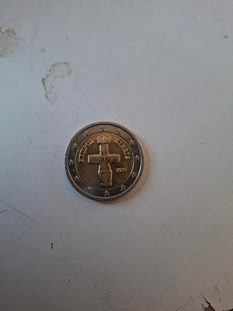 Cyprus 2 Euro munt 2019 - Kruis van Pomos, Ophalen of Verzenden, Cyprus, 2 euro, Losse munt