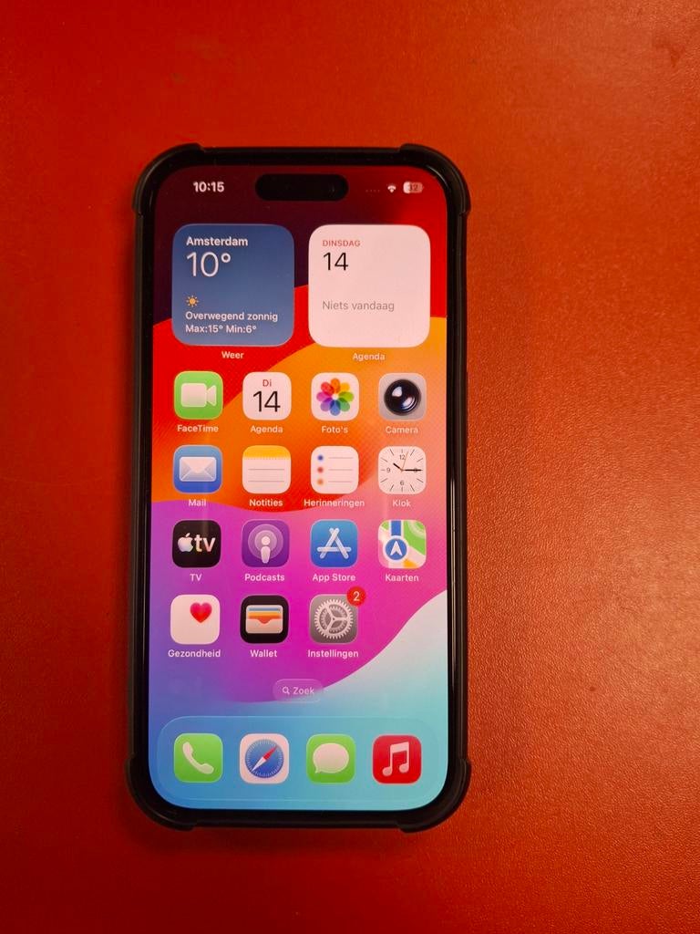 IPhone 15 Pro 128gb black accu 100% €430, Telecommunicatie, Mobiele telefoons | Apple iPhone, Zo goed als nieuw, 128 GB, iPhone 15 Pro