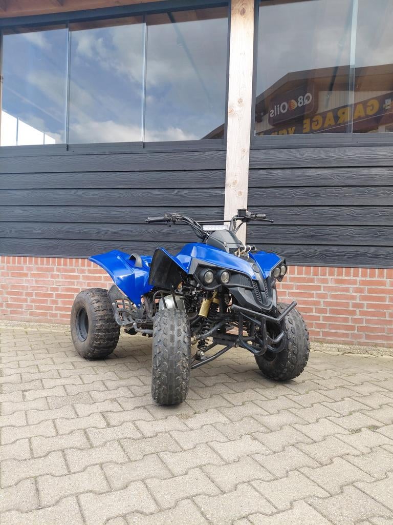 Mooie blauwe quad 125cc semi automaat, Fietsen en Brommers, Brommers | Tomos, Ophalen, Gebruikt, Overige modellen, Maximaal 45 km/u