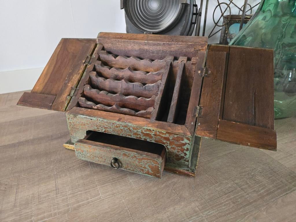 ZELDZAME ANTIEKE HOLLANDSE SCHRIJFWARENDOOS €125, Ophalen of Verzenden