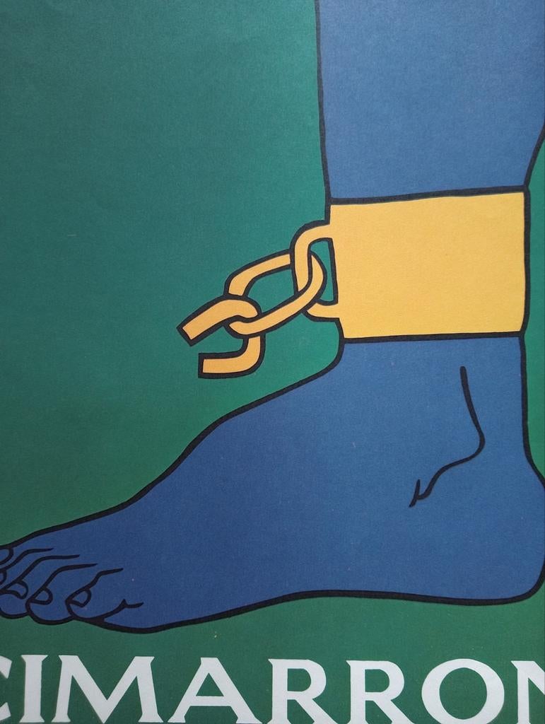 Cimarron Slavernij Slavery film affiche 1970, Verzamelen, Ophalen of Verzenden, Gebruikt, A1 t/m A3, Film en Tv