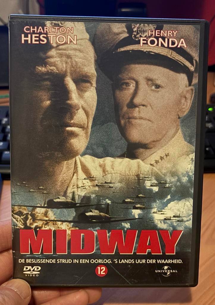 Midway DVD - Oorlogsfilm met Charlton Heston, Vanaf 12 jaar, Ophalen of Verzenden, Gebruikt, Overige genres