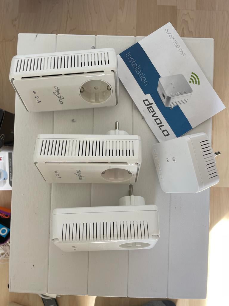 Devolo dLAN 220 AVplus & dLAN 550 WiFi Powerline Adapters, Ophalen, Gebruikt, Router