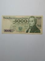 Poolse 5000 Zloty Bankbiljet - 1982, Postzegels en Munten, Bankbiljetten | Europa | Niet-Eurobiljetten, Ophalen of Verzenden