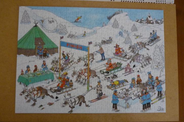 Jumbo Jan van Haasteren '' RENDIER RACE '' 500 stukjes., Hobby en Vrije tijd, Denksport en Puzzels, Zo goed als nieuw, Legpuzzel