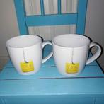 Mokken Tea Break en theetipje met afbeelding theezakje, Huis en Inrichting, Keuken | Servies, Ophalen, Glas of Glazen, Zo goed als nieuw