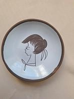 Vintage Gubbels Boonstra wand bordje meisjeshoofd, Ophalen of Verzenden