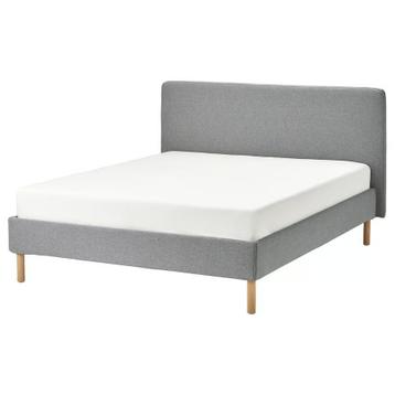 Tarnkullen bedframe incl. bekleding, zo goed als nieuw - afbeelding 1