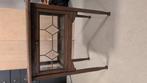 Thee tafel met dienblad en glas in lood klep, Antiek en Kunst, Ophalen