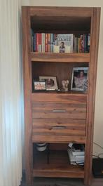 Henders and hazel boekenkast acaciahout, Huis en Inrichting, Kasten | Boekenkasten, Ophalen, Zo goed als nieuw, 25 tot 50 cm, 200 cm of meer