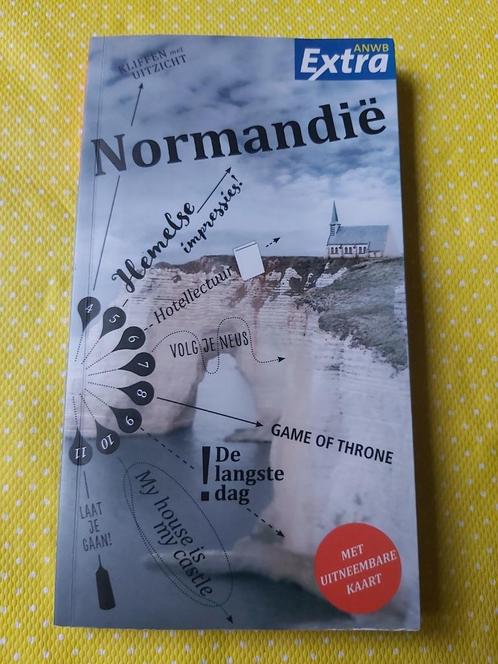 ANWB reisgids - Normandië + handige uitneembare kaart 2018, Boeken, Reisgidsen, Gelezen, Reisgids of -boek, Europa, ANWB, Ophalen of Verzenden