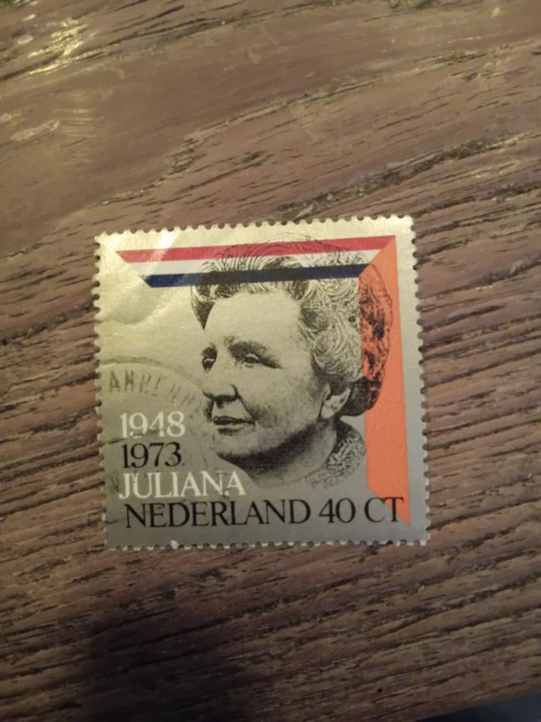 Postzegel Juliana 40 ct, Postzegels en Munten, Postzegels | Nederland, Ophalen of Verzenden, Na 1940, Gestempeld