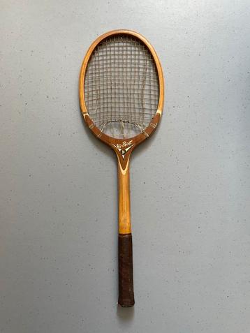 Antiek Hi-Point houten Tennisracket beschikbaar voor biedingen