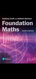 Foundation Maths - Anthony Croft. ISBN: 9781292289687., Boeken, Ophalen, HBO, Zo goed als nieuw, Anthony Croft
