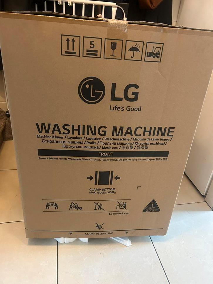 LG F4X1008NWH Wasmachine - 8kg - A+++ - Nieuw in doos + Bon, Witgoed en Apparatuur, Wasmachines, Nieuw, Voorlader, 8 tot 10 kg