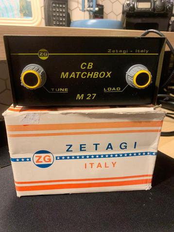 Zetagi M27 Matchbox cb antennetuner, als nieuw beschikbaar voor biedingen