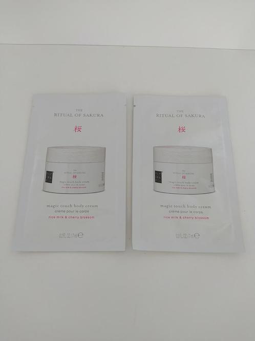 Nieuw 2x Rituals Ritual Of Sakura Bodylotion 7ml sample, Sieraden, Tassen en Uiterlijk, Uiterlijk | Lichaamsverzorging, Nieuw