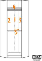 Onderdelen voor oude model Pax hoekkast, 50 tot 100 cm, Gebruikt, 200 cm of meer, Ophalen